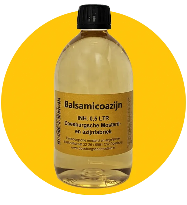 Doesburgsche Mosterd balsamicoazijn fles 0,5 l zoetzuur